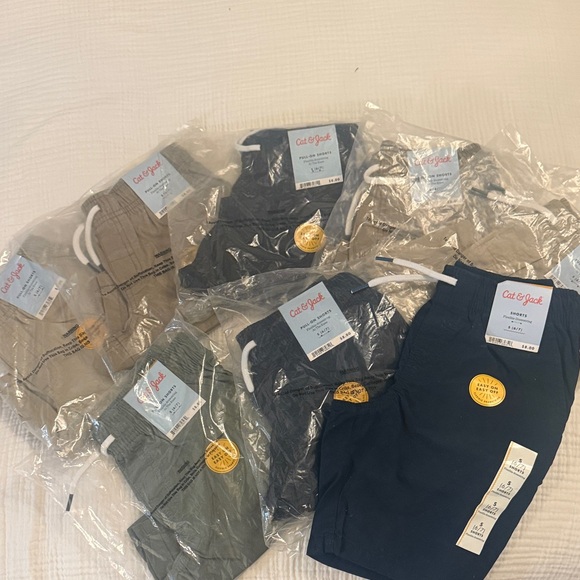Cat & Jack Other - EIGHT PAIRS OF NWT Cat & Jack Kids Shorts - Assorted Colors - Size 6-7